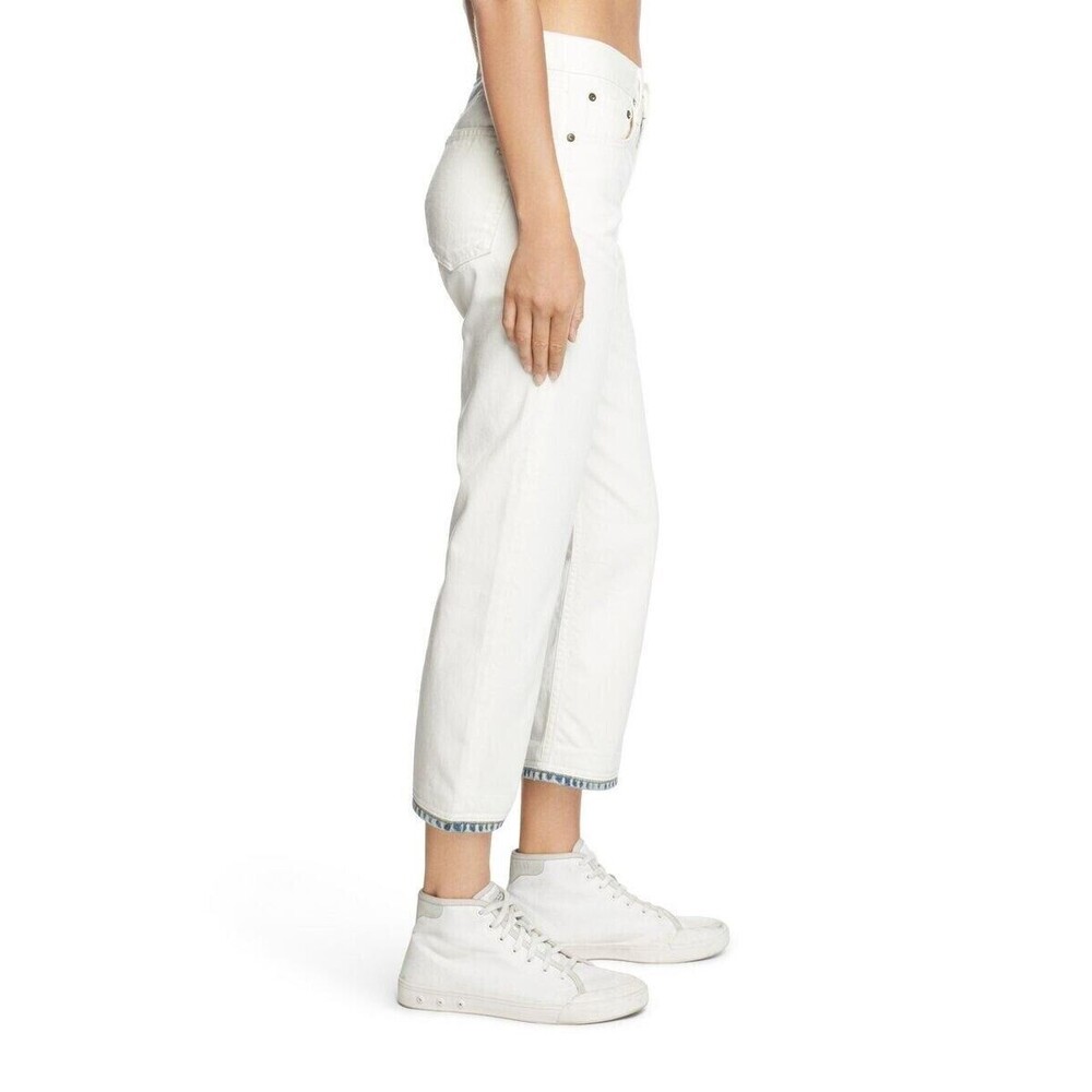 Rag & Bone Marilyn Crop White Bucquet Trim Women's Jeans Sz 27